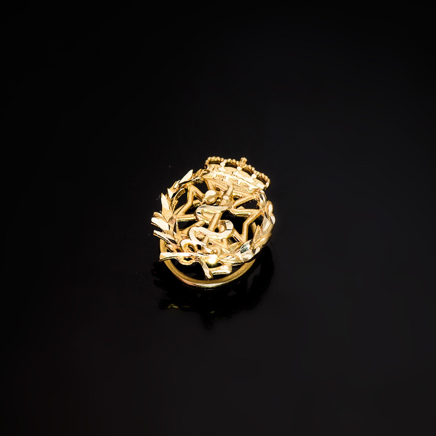 Badge de Dentisterie Or Jaune 18K 17 X 14 mm