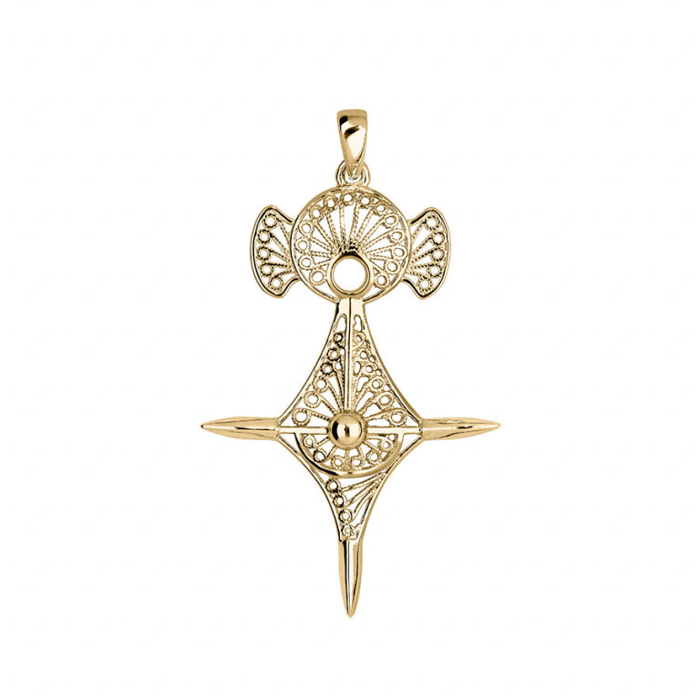 Pendentif mode Croix du Sud en vermeil élégant et lumineux