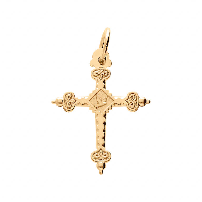 Pendentif croix de Savoie en vermeil grand modèle