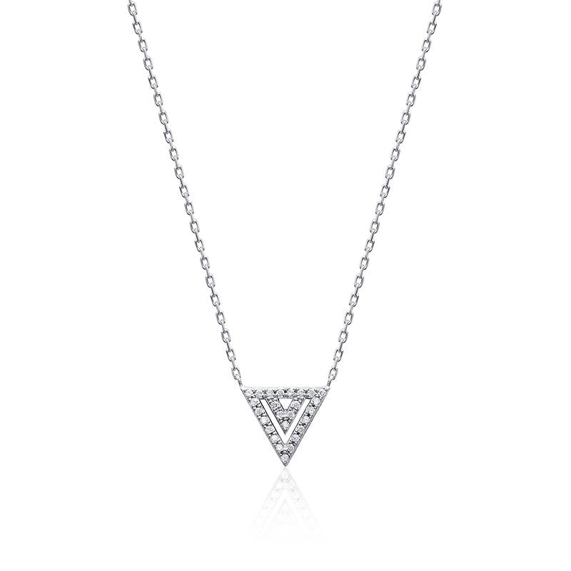 Triangle - Collier - Argent