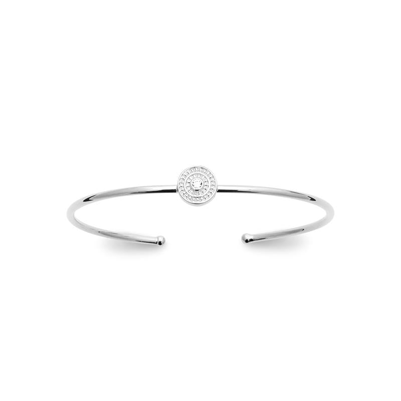 Bangle - Medallion - Silver