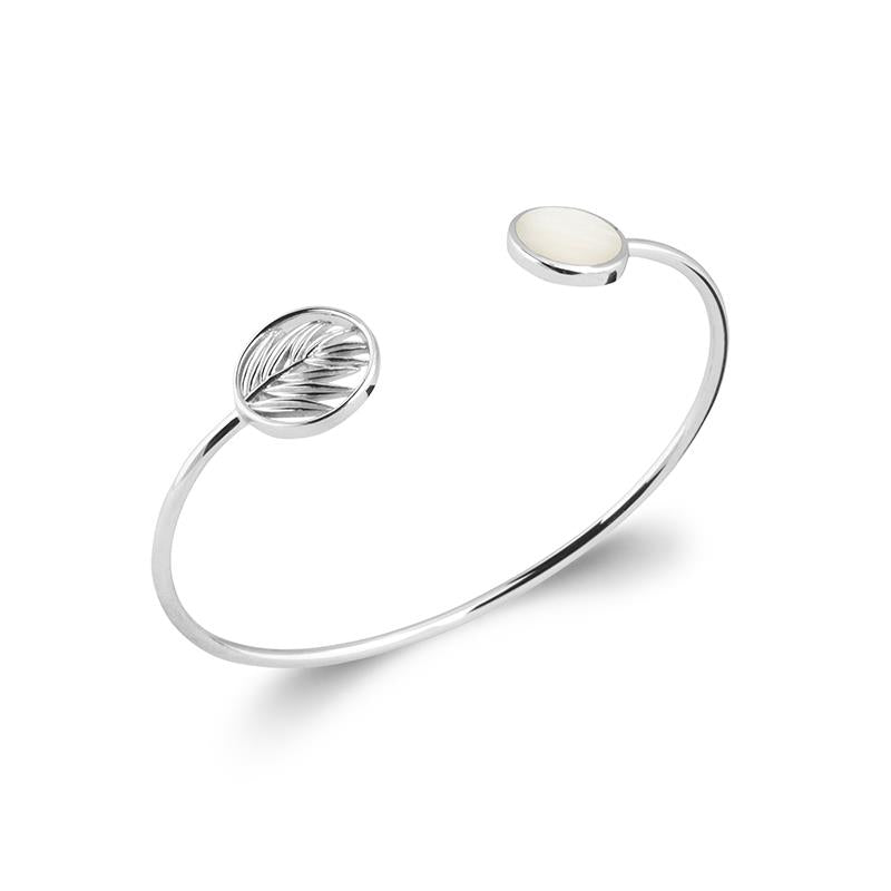 Bangle - Mother-of-pearl - Silver