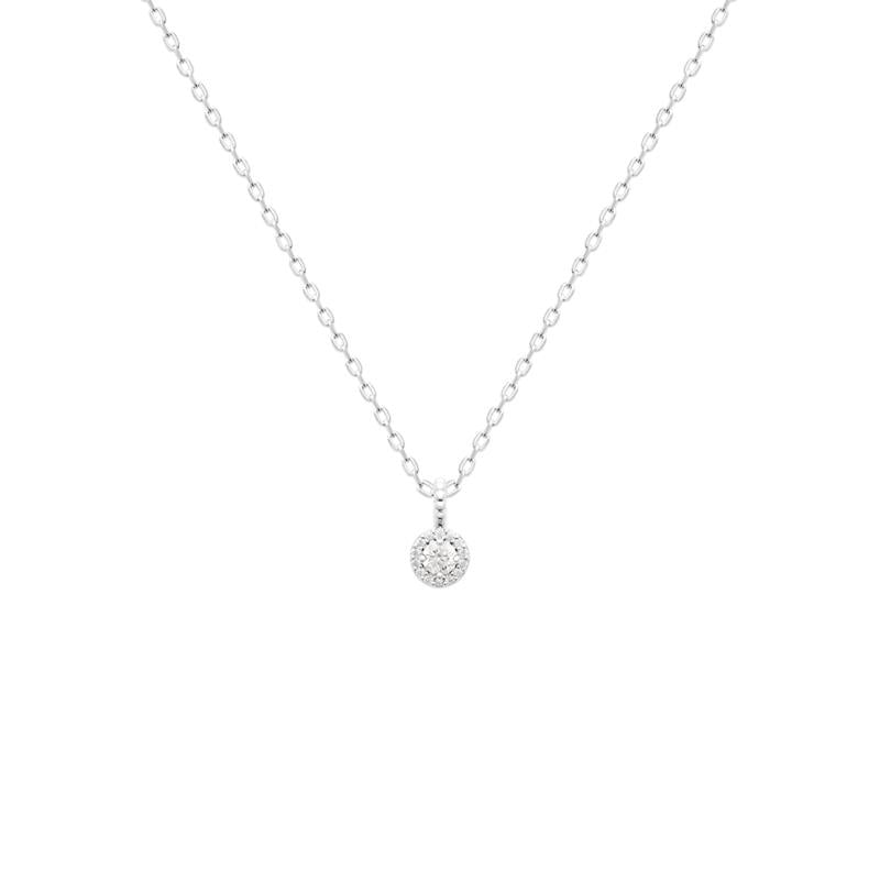 Locket - White - Silver - Necklace