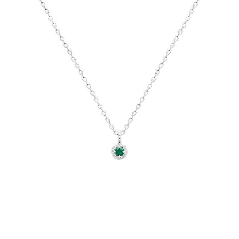 Locket - Green - Silver - Necklace
