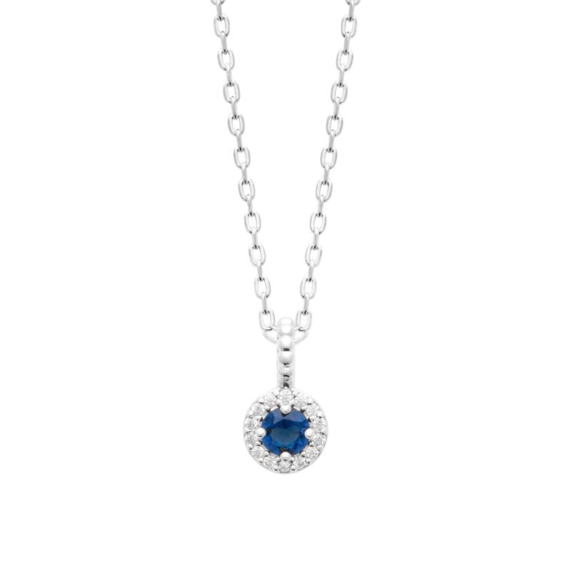 Locket - Blue - Silver - Necklace