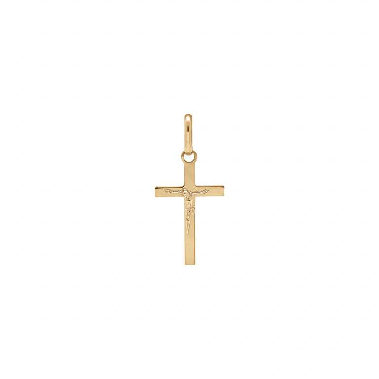 Pendentif mode Jésus sur croix en vermeil