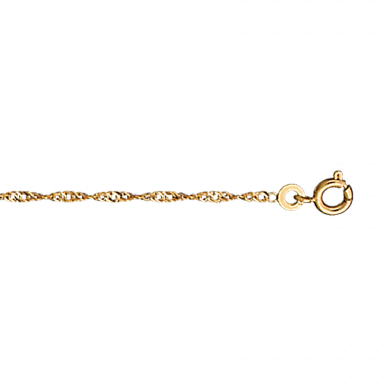 Enkelketting van gedraaid mesh – verguld | Azulin