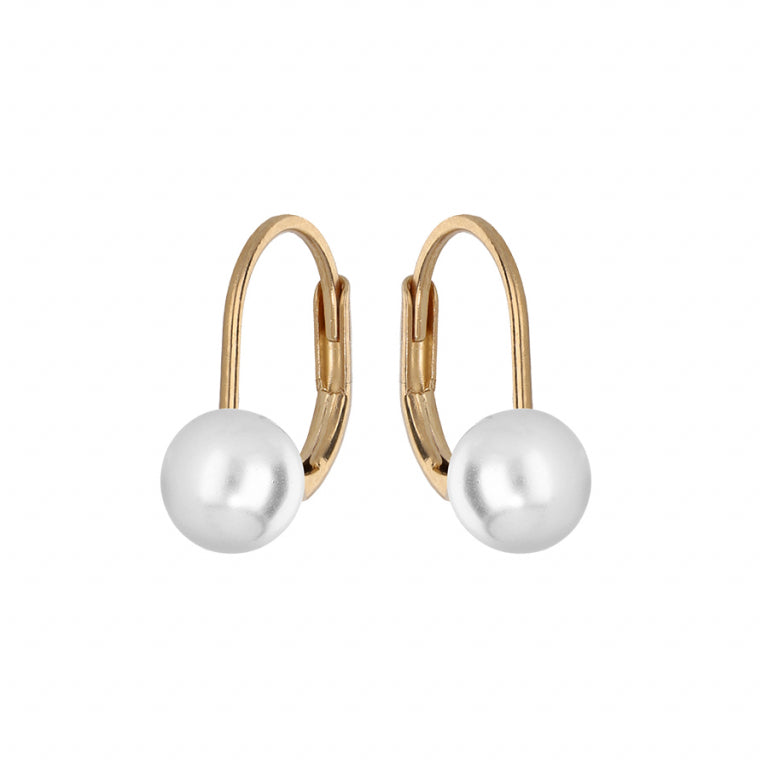Pärlörhängen – Gyllene silver | Azulin