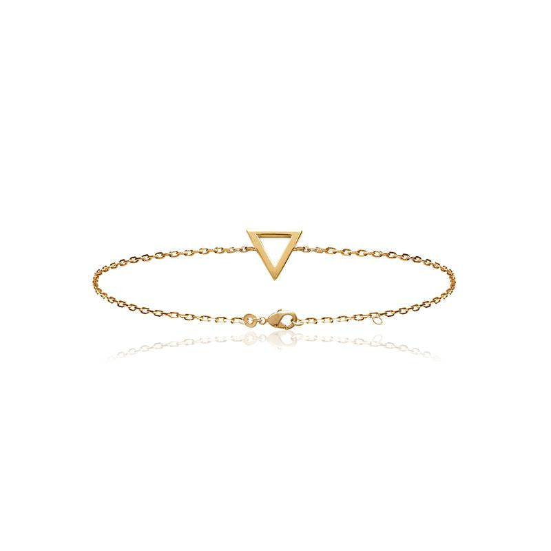 Triangle - Bracelet - Gold Plated