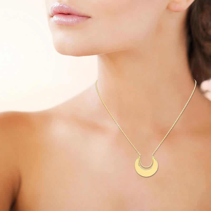 Mond – Halskette – vergoldet