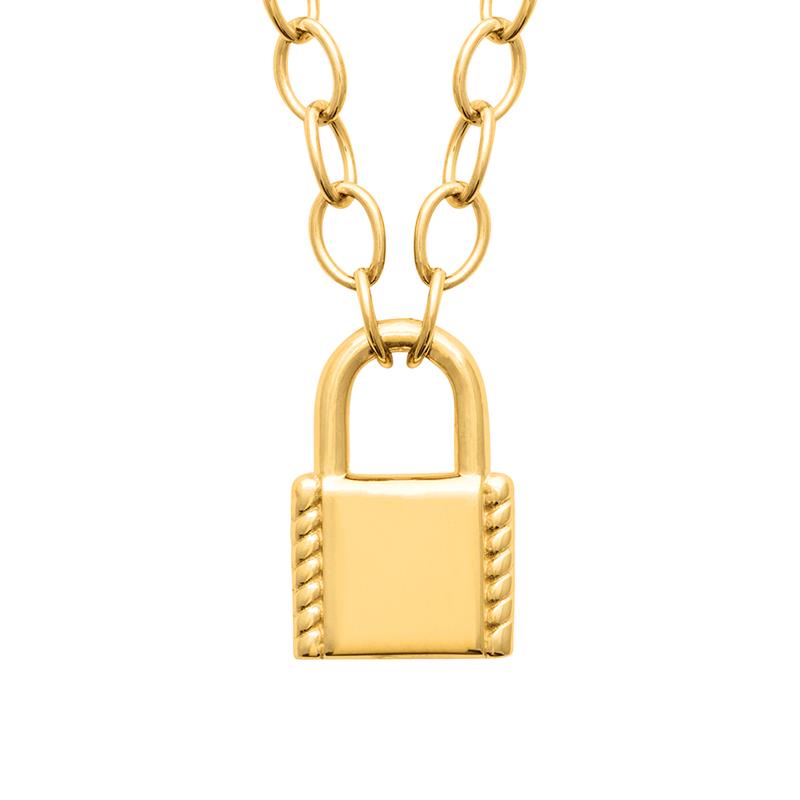 Padlock - Necklace - Gold Plated