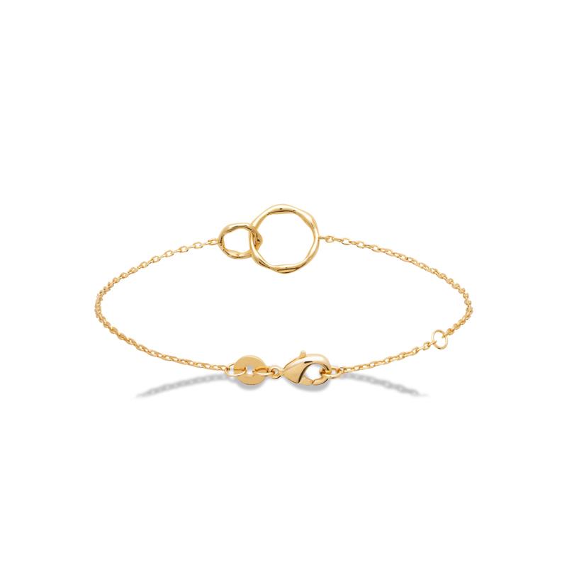 Hypnotique - Intertwined Rings - Bracelet - Gold Plated