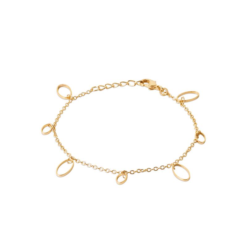 Oval - Bracelet - Gold Plated