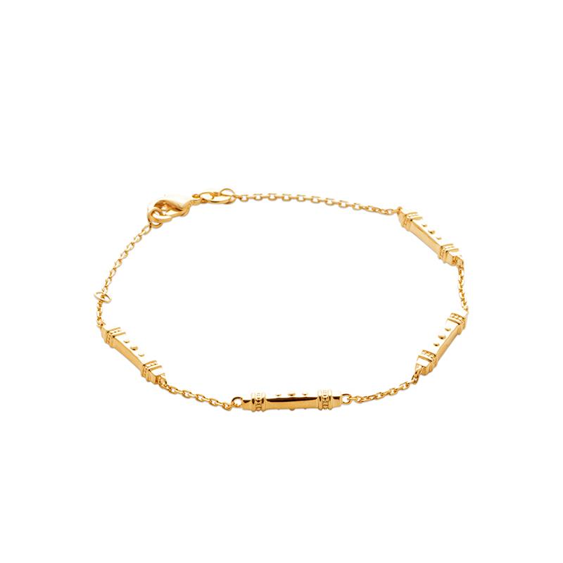 Haarspange – Armband – vergoldet