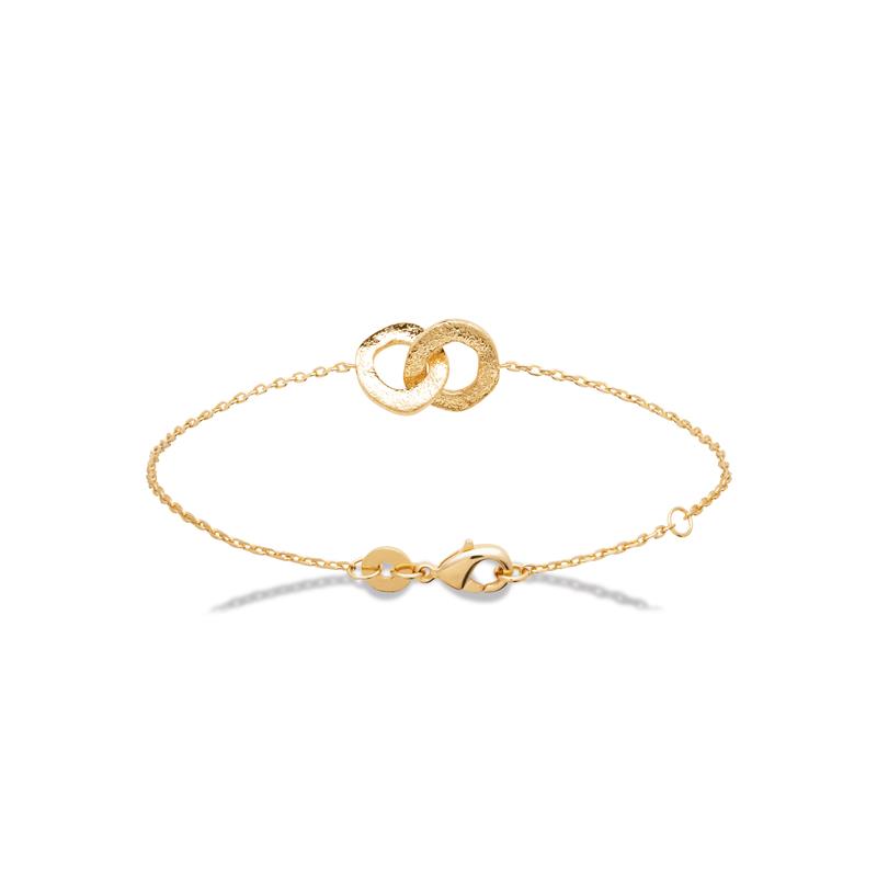 Hypnotique - Intertwined Rings - Bracelet - Gold Plated