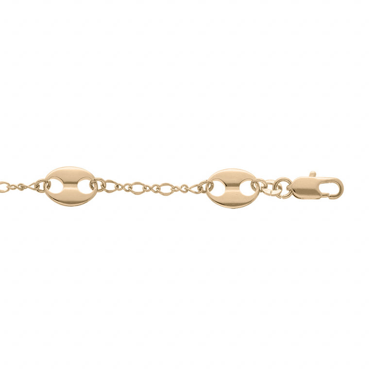 Koffiebonenarmband – Verguld | Azulin