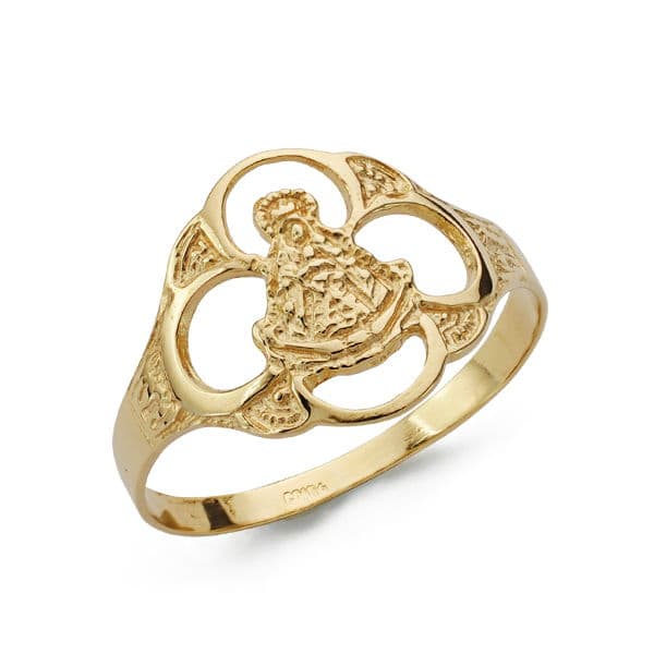 Del Rocio 18K gul guld Virgin Tambourine Ring