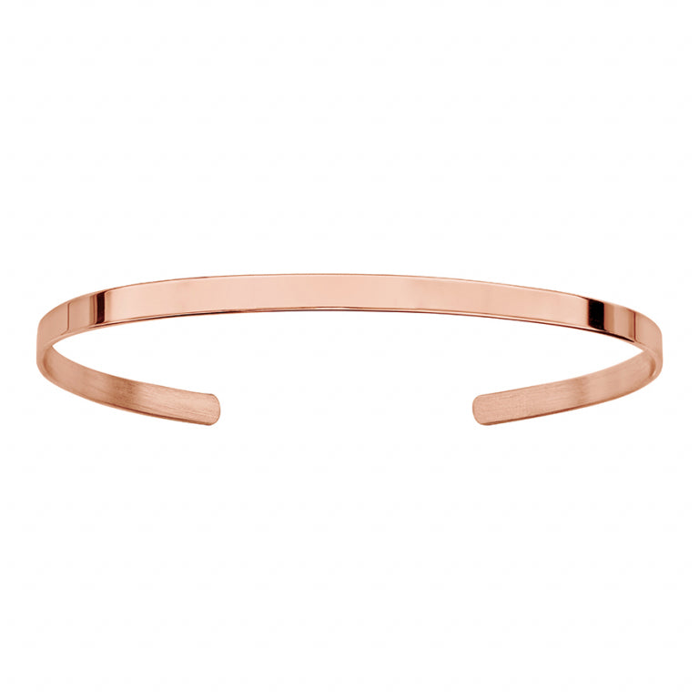 Bracelet mode ruban ouvert en Plaqué Or