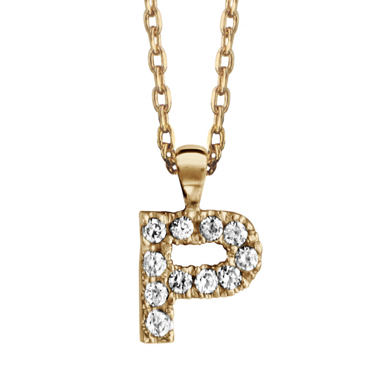 Collier Initiale – Argent Doré à l’Or Fin | Azuline