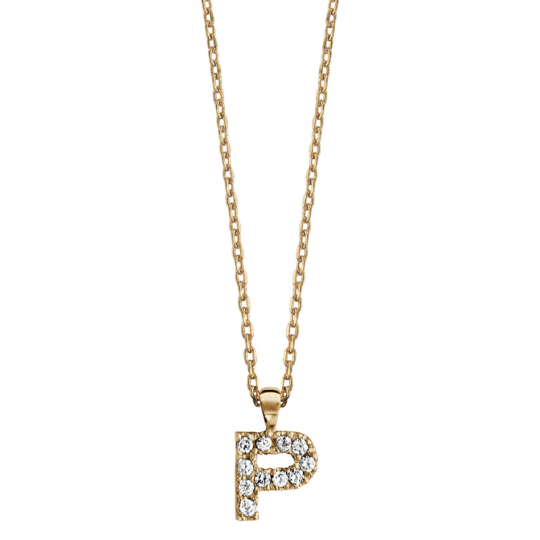 Collier Initiale – Argent Doré à l’Or Fin | Azuline vue 2