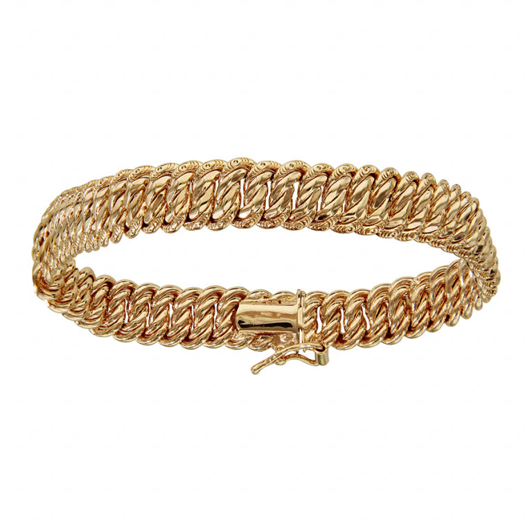 American Curb Armband – Guldpläterad | Azulin