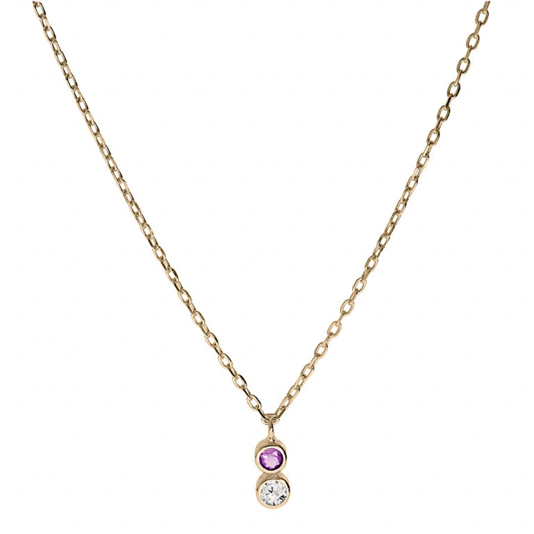 Pendenti Necklace – Silver Gilded with Fine Gold | Azuline view 2