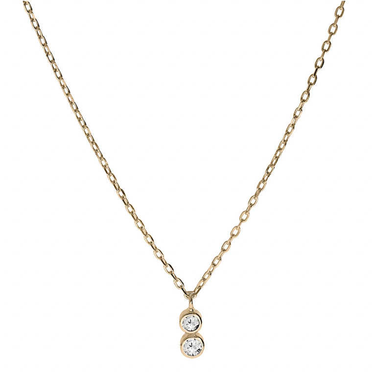 Pendant Necklace – Silver Gilded with Fine Gold | Azuline view 2