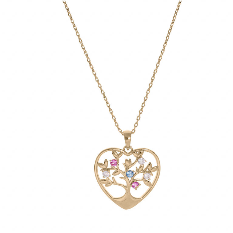 Collier Cœur – Plaqué Or | Azuline vue 2
