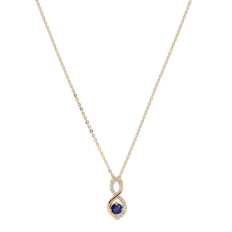 Infinity Necklace – Gullbelagt | Azulin view 2