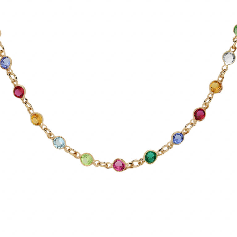 Collier Tutti Frutti – Argent Doré à l’Or Fin | Azuline