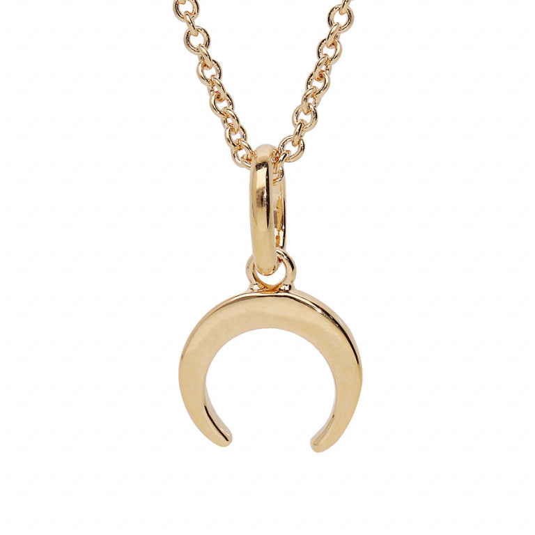 Crescent Necklace – Silver Gilded with Fine Gold | Azuline