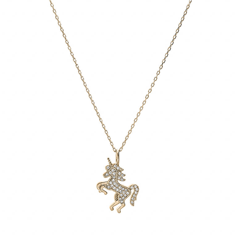 Collier Licorne – Plaqué Or | Azuline vue 2