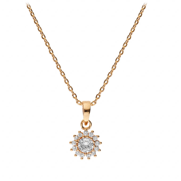 Sun Necklace – Gold Plated | Azuline view 2