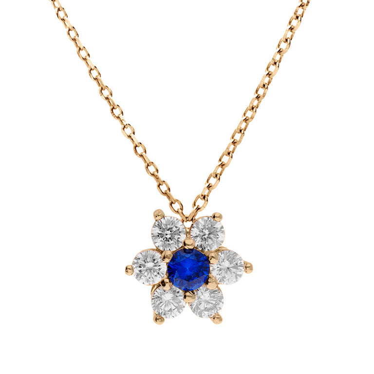 Bloemenketting – Zilver verguld met fijn goud | Azulin
