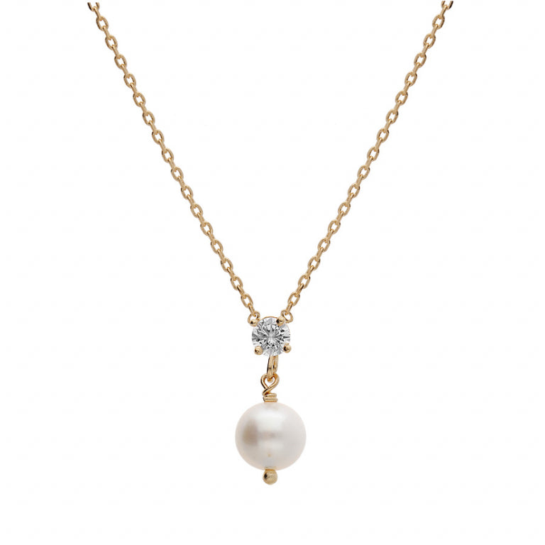 Rondell-Halskette – Silber vergoldet mit Feingold | Azuline Ansicht 2