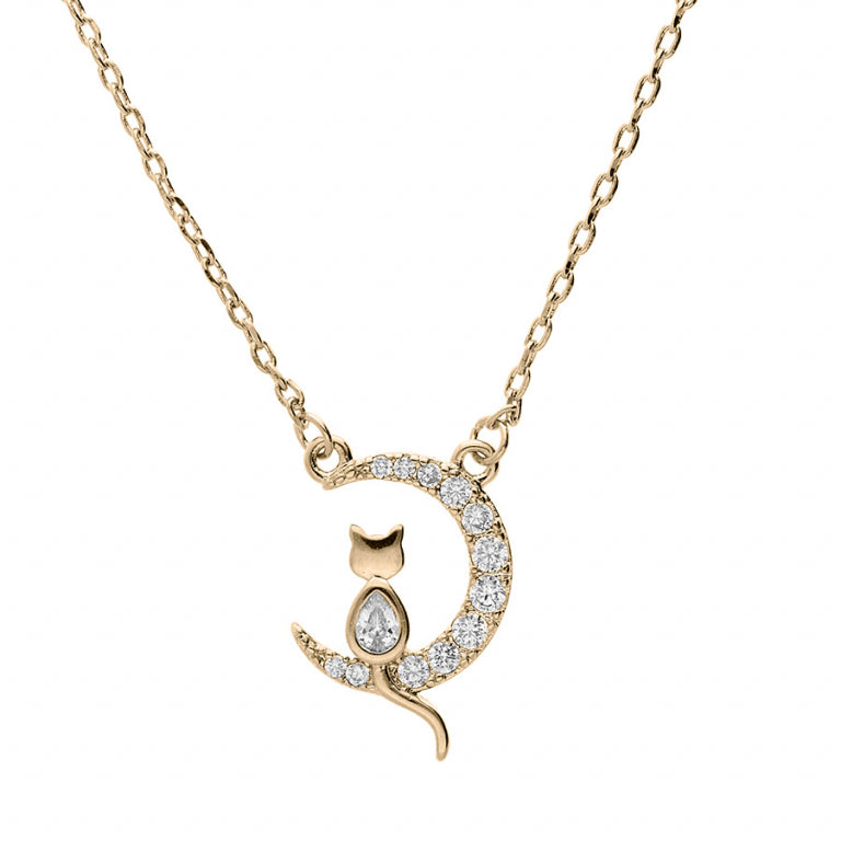Moon Necklace – Gold Plated | Azuline