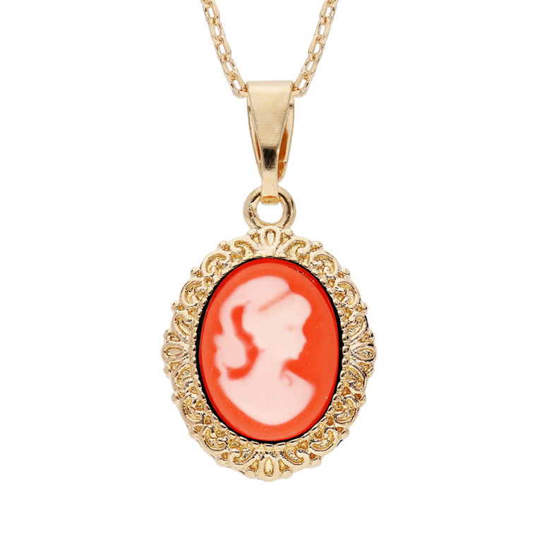 Cameo Necklace – Gold Plated | Azuline
