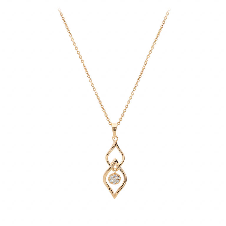 Druppelketting – Verguld | Azulin-weergave 2
