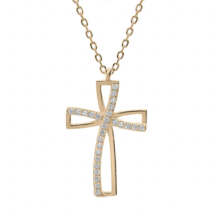 Kruisketting – Verguld | Azulin