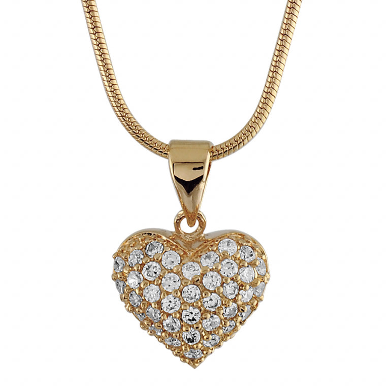 Collier Cœur – Plaqué Or | Azuline