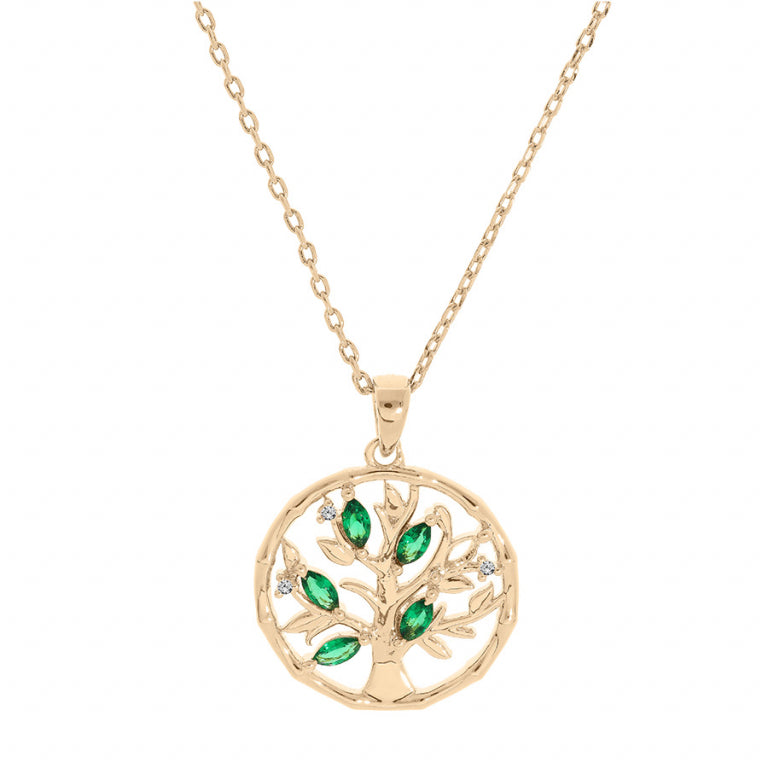 Tree of Life Necklace – Gold Plated | Azuline view 2