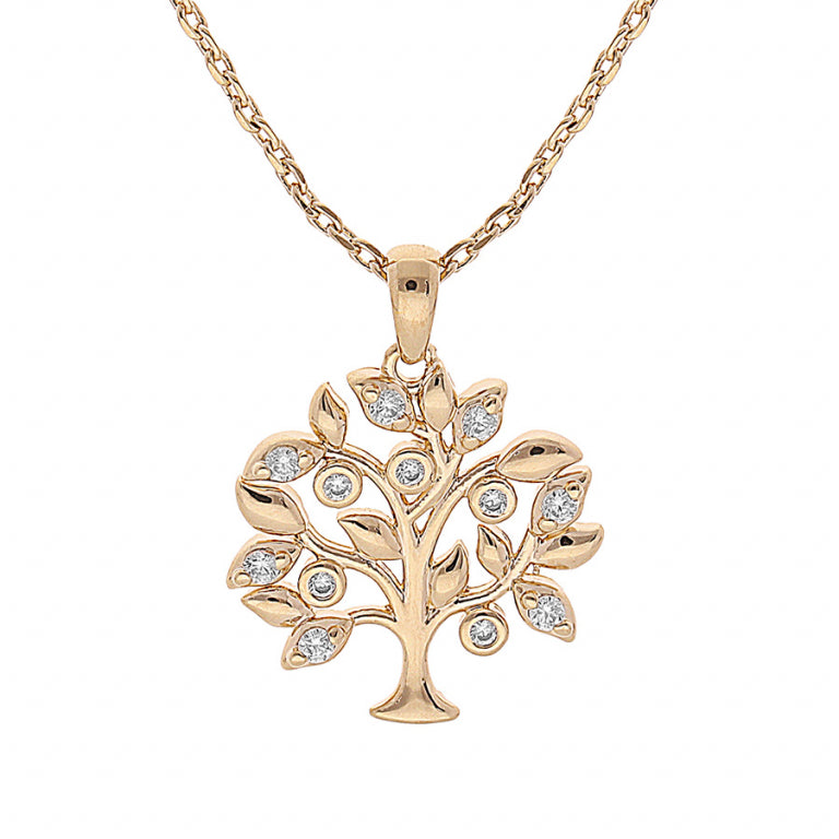 Collier Arbre De Vie – Plaqué Or | Azuline