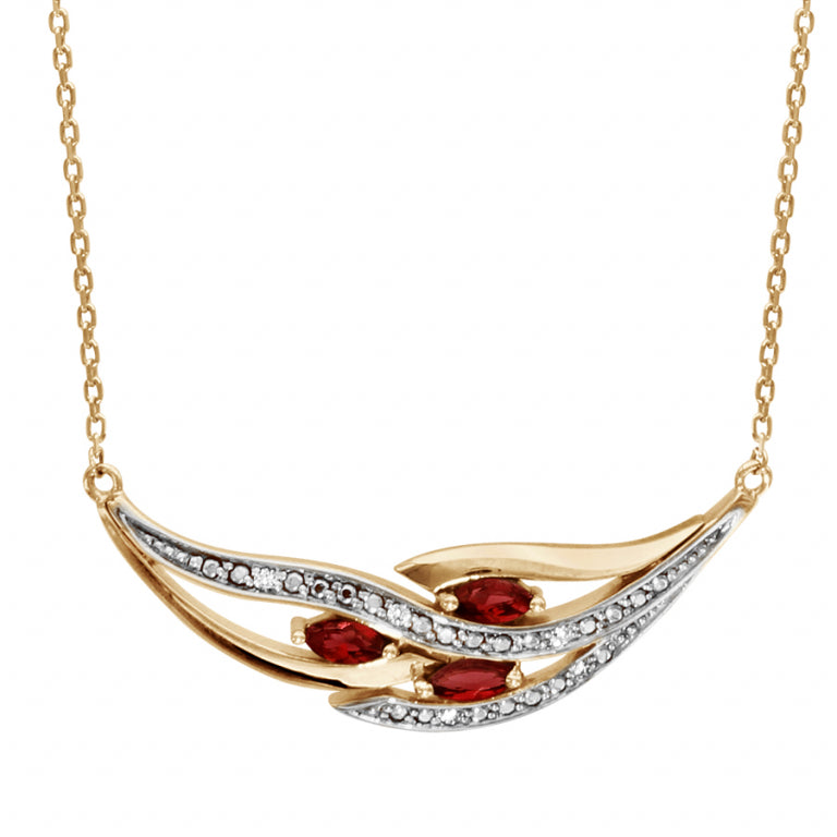 Collier Navette – Argent Doré à l’Or Fin | Azuline