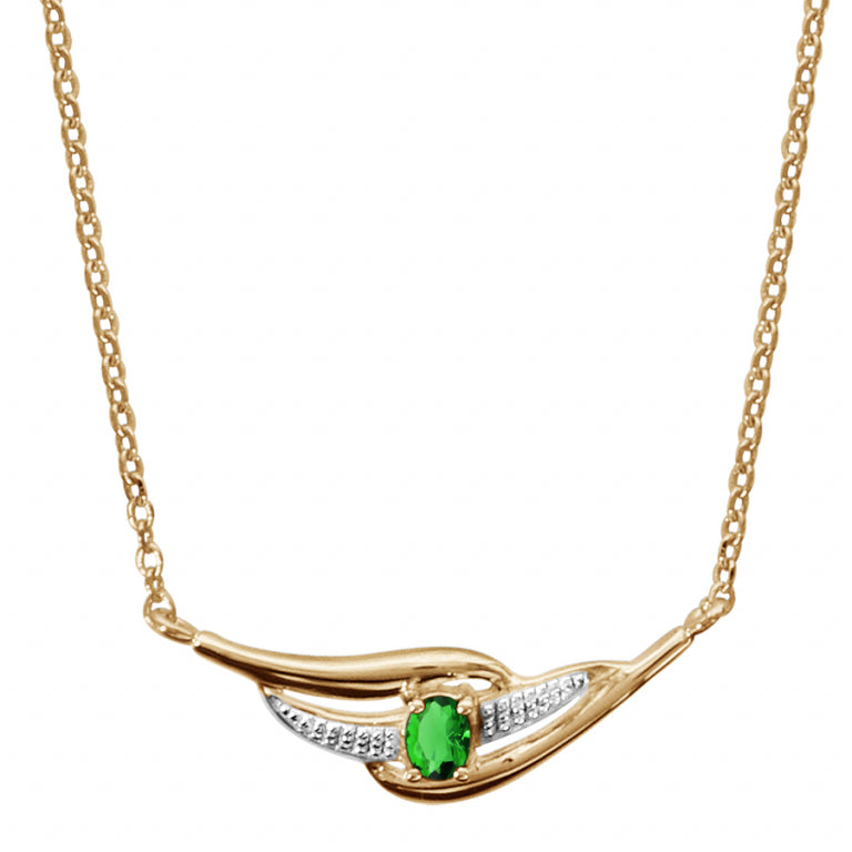 Colar com pingente – banhado a ouro | Azuline