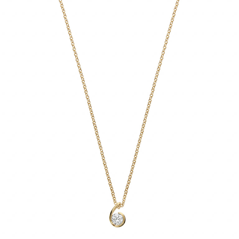 Komma ketting – Verguld | Azulin-weergave 2