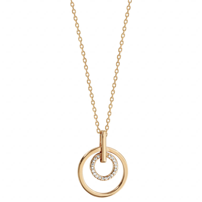 Circle Necklace – Gold Plated | Azuline view 2