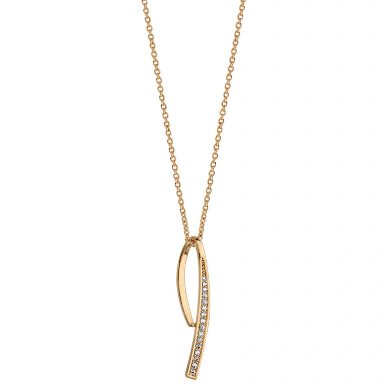 Halsketting met hanger – zilver verguld met fijn goud | Azulin-weergave 2