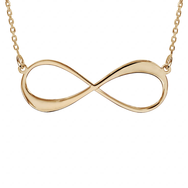Infinity-Halskette – Silber vergoldet mit Feingold | Azuline