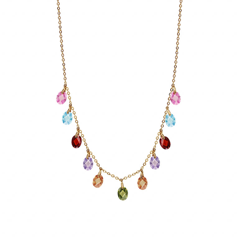 Collier Pampille – Argent Doré à l’Or Fin | Azuline vue 2