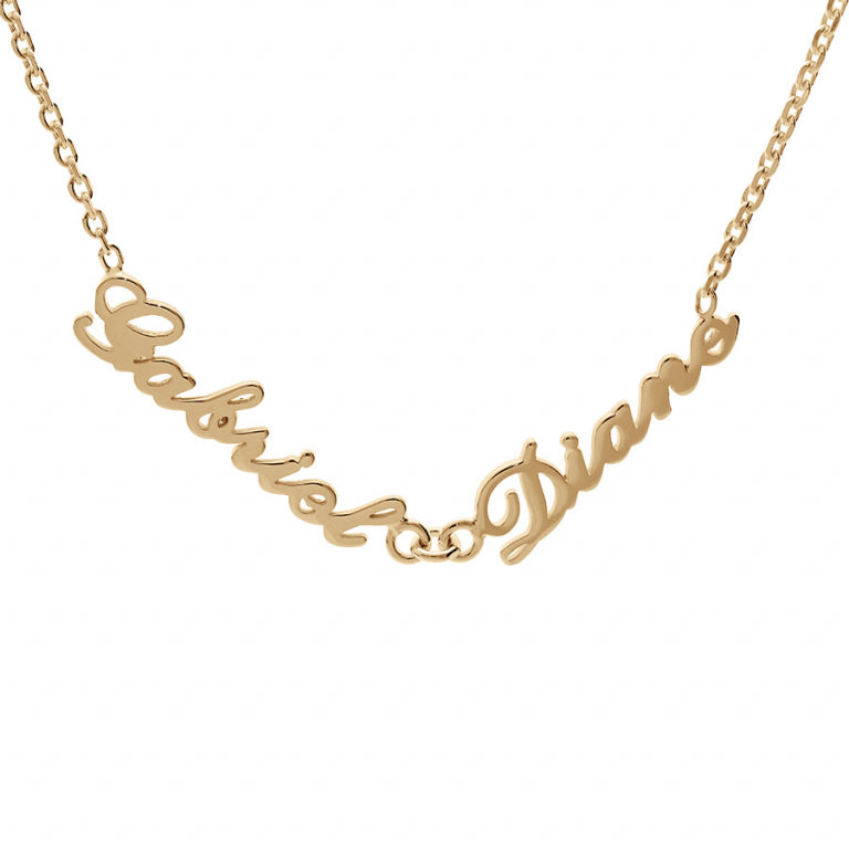 Collana con ritaglio inglese - Placcato in oro | Azuline